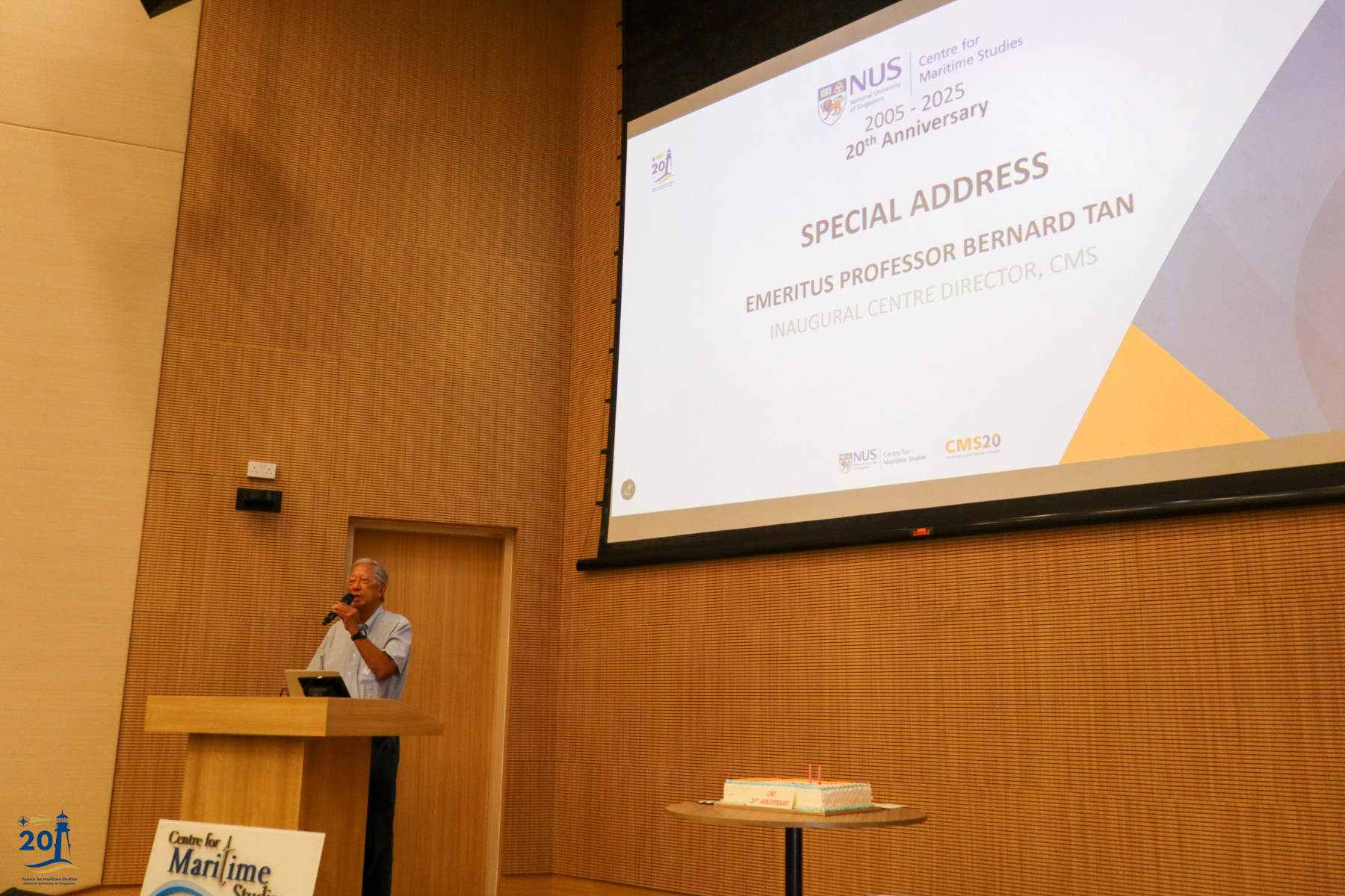Emeritus Professor Bernard Tan, Special Address